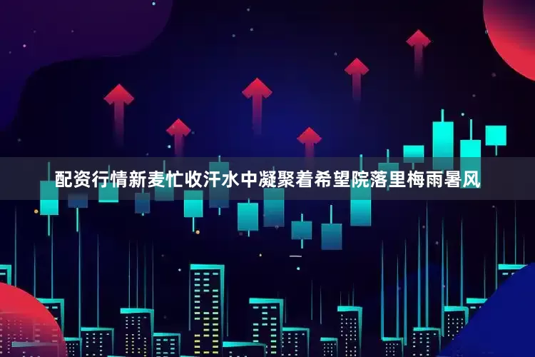 配资行情新麦忙收汗水中凝聚着希望院落里梅雨暑风