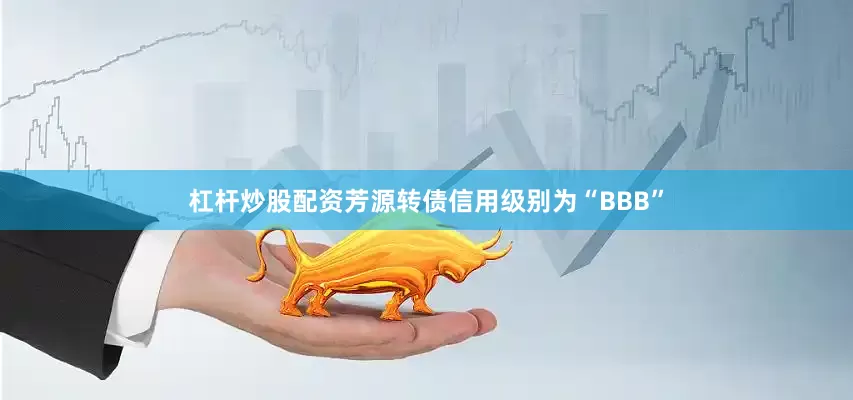 杠杆炒股配资芳源转债信用级别为“BBB”